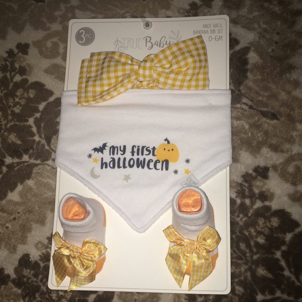 3 piece baby’s first Halloween